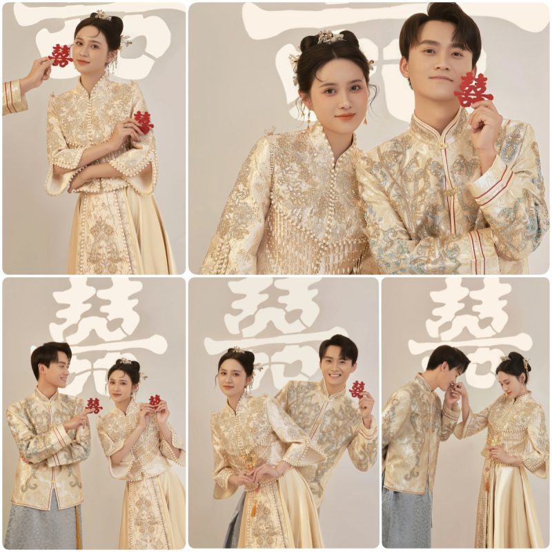 KH1012 金玉锦绣：一袭鎏金喜服下的中式鸾盟-窥幻映画