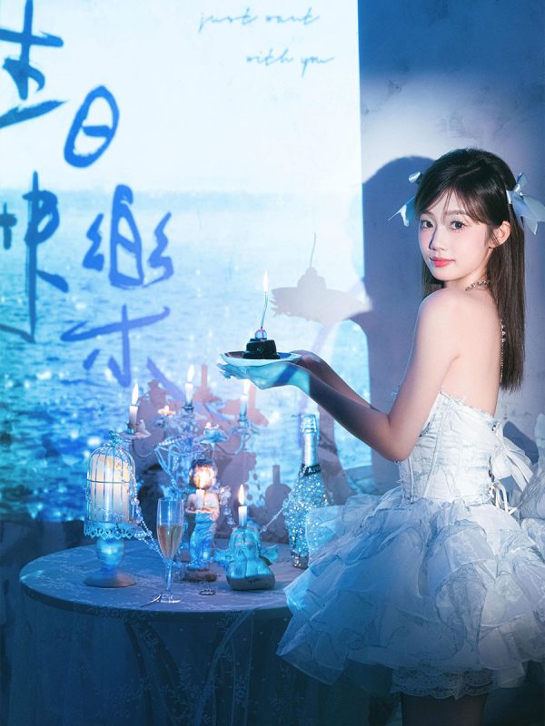 KH1028 冰雪森林的生日仪式：蓝调梦境与珍珠少女的许愿时刻-窥幻映画