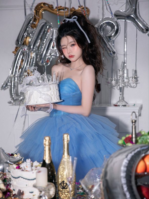 KH1030 蓝色盛宴：复古室内生日派对的优雅记录-窥幻映画